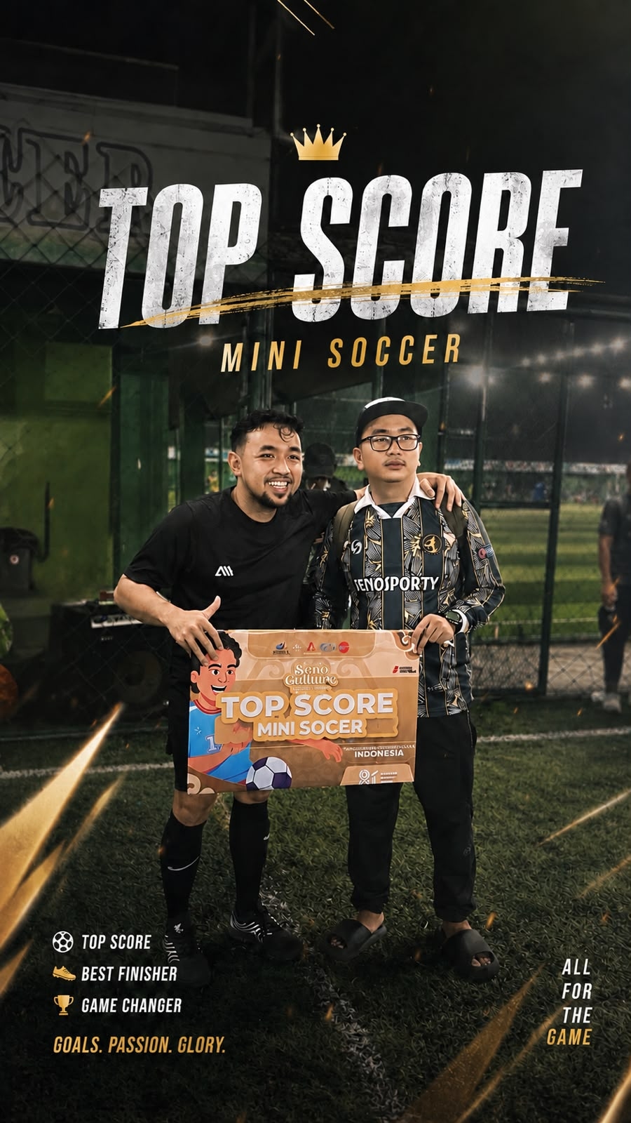 Piala Kemerdekaan SenoSporty 2026 Meriah,  Risandy Ichlasul Amal Jadi Top Scorer
