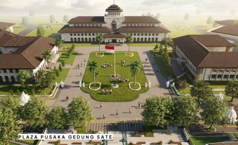 Revitalisasi Plaza Gedung Sate Rp15 Miliar, Jabar Integrasikan dengan Gasibu