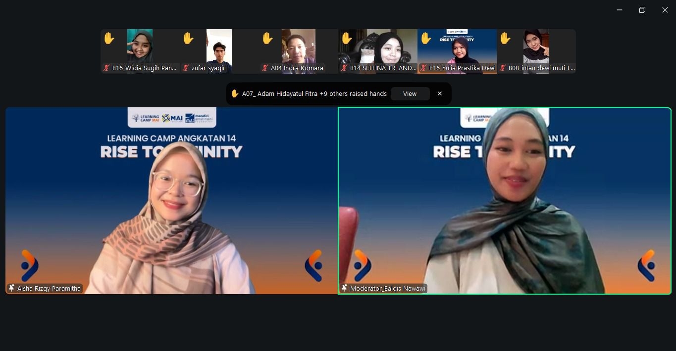 Opening Webinar Learning Camp MAI 14 Resmi Dibuka, 700 Peserta Siap Nyalakan Mimpi Menembus PTN