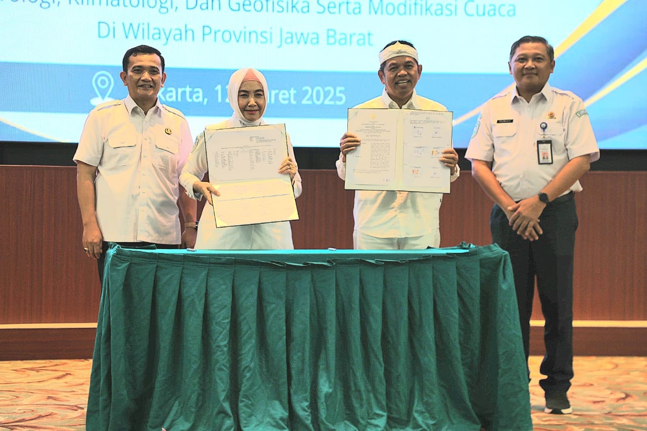 Mitigasi Ancaman Geohidrometeorologi, Pemdaprov Jabar - BMKG Jalin Kerjasama