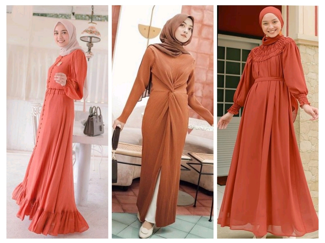 Rekomendasi Baju Muslimah Stylish Warna Terracotta yang Terjangkau untuk Lebaran 2025