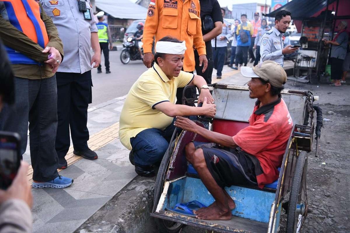 Sekda Jabar Pastikan Penarik Becak dan Kusir Delman yang Belum Dapat Insentif di Cirebon Segera Didaftarkan
