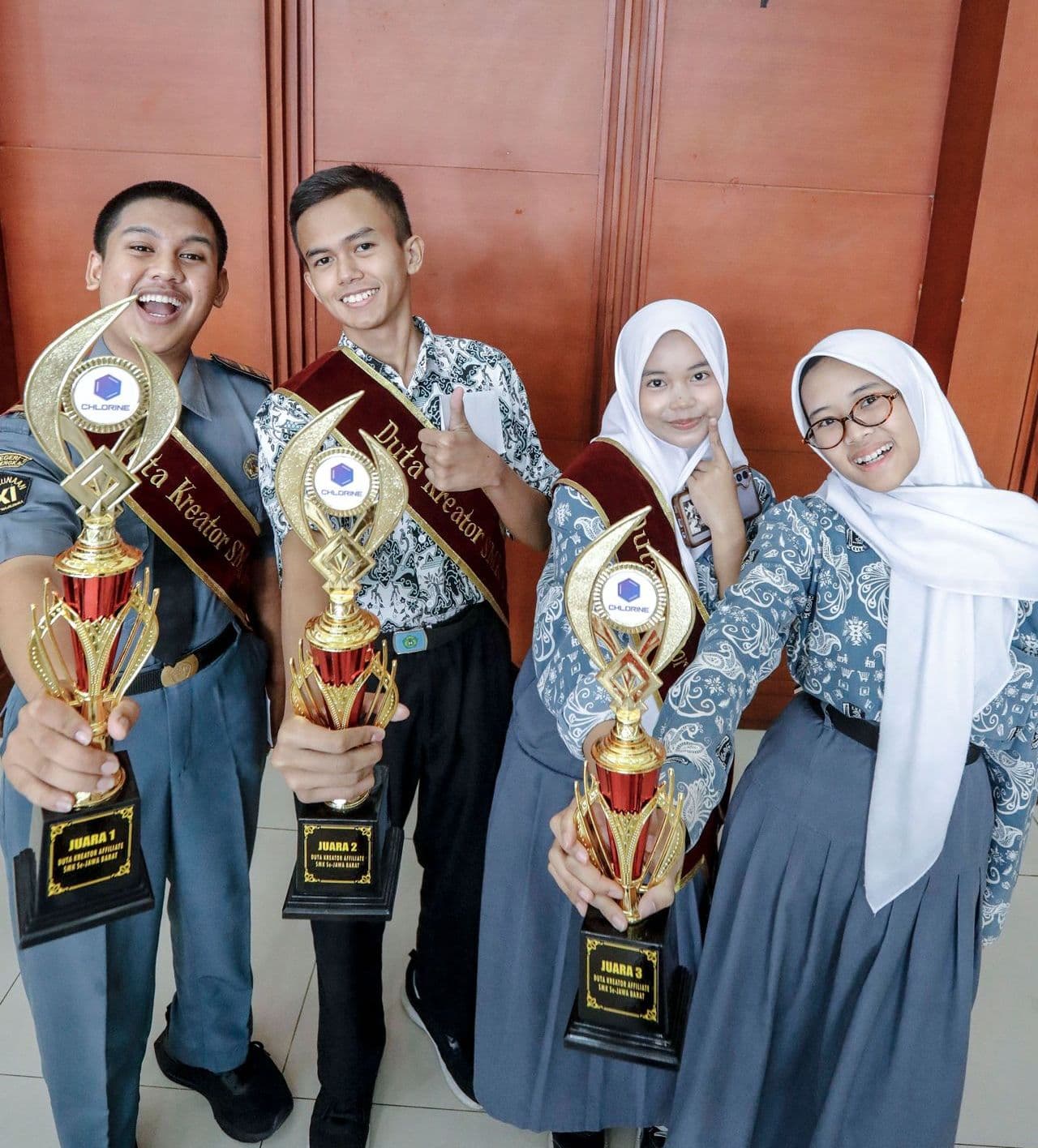 Bukan Cuma Cari Kerja, Empat Siswa Berprestasi Raih Gelar Duta Kreator Affiliate SMK Jabar