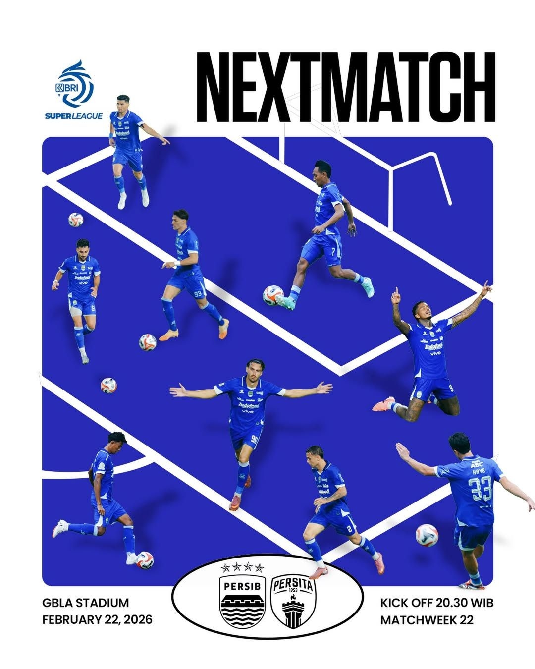 Fokus Kejar Juara, Persib Bandung Siap Tempur Lawan Persita Tangerang di GBLA Malam Ini