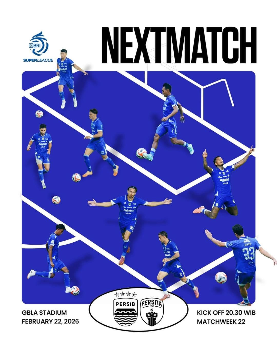 Fokus Kejar Juara, Persib Bandung Siap Tempur Lawan Persita Tangerang di GBLA Malam Ini